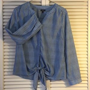 Talbots blouse with waist tie